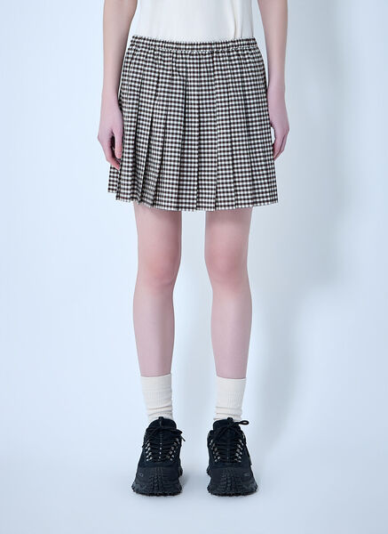  Moncler Moncler Pleated Mini Skirt - Frau Röcke Grey M 