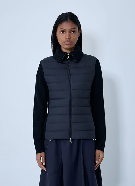  Moncler Moncler Quilted Cardigan - Frau Jacken Black Xs 