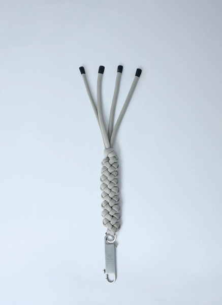  Moncler + Rick Owens Moncler + Rick Owens Braided Rope Keychain -  Schlüsselringe White One Size 