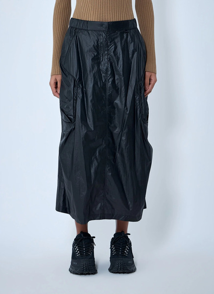  Moncler Moncler Technical Midi Skirt - Frau Röcke Black It - 40 