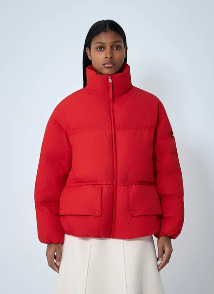  Moncler X Jil Sander Moncler X Jil Sander High-neck Puffer Jacket - Frau Jacken Red 0 