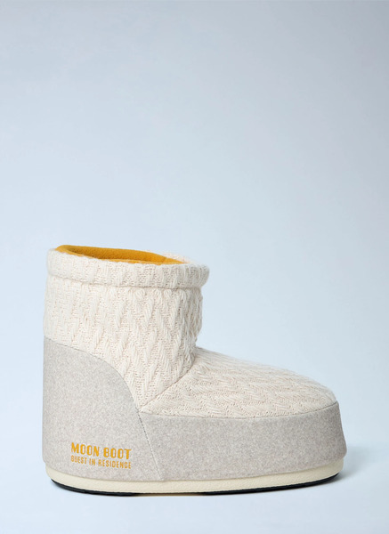  Moon Boot X Guest In Residence Moon Boot X Guest In Residence Icon Low Nolace Knit Boots -  Stiefel Cream Eu 42 - 44 