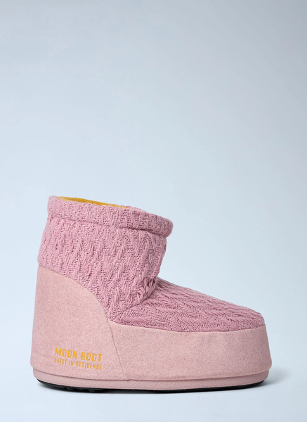  Moon Boot X Guest In Residence Moon Boot X Guest In Residence Icon Low Nolace Knit Boots -  Stiefel Pink Eu 39 - 41 