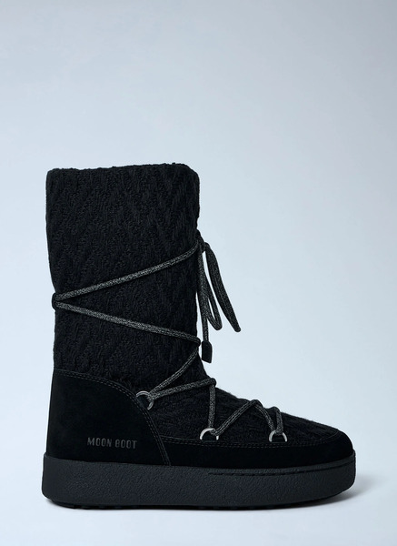  Moon Boot X Guest In Residence Moon Boot X Guest In Residence Ltrack Low Knit Boots -  Stiefel Black Eu - 37 