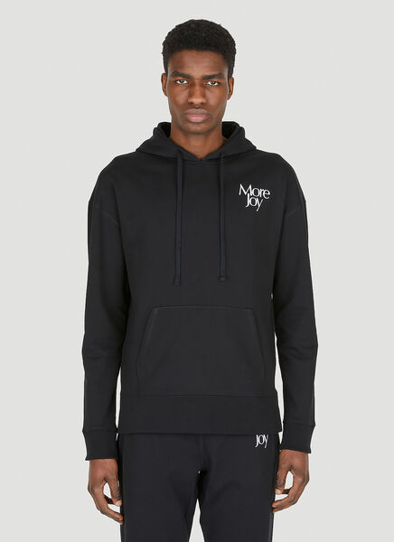  More Joy More Joy Logo Embroidered Hooded Sweatshirt -  Sweatshirts Black M 