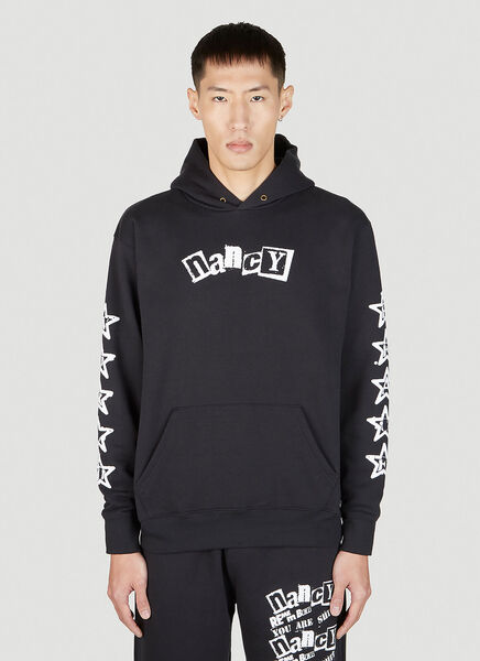  Nancy Nancy World Peace Hooded Sweatshirt - Mann Sweatshirts Black L 