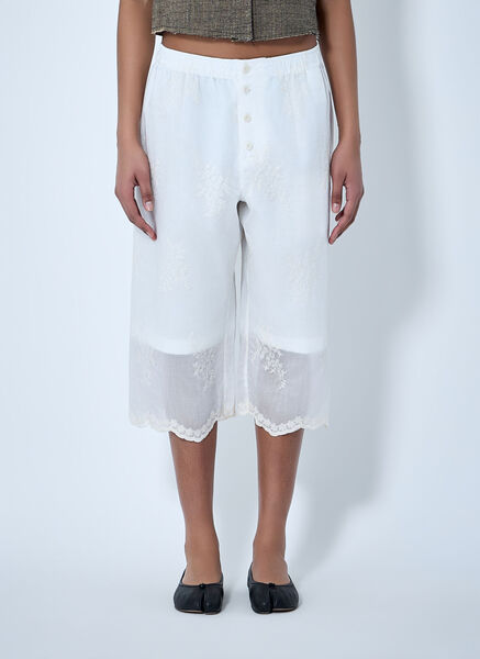  Our Legacy Our Legacy Frill Shorts  - Frau Shorts White Fr - 34 