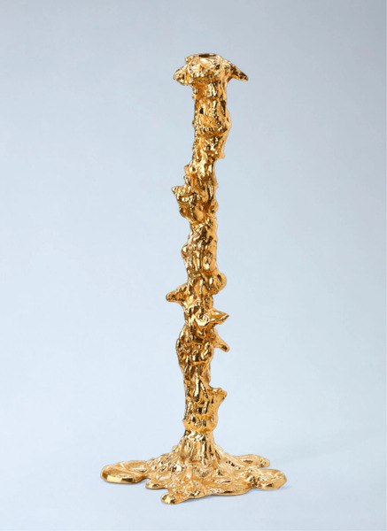  Polspotten Polspotten Textured Metal Candlestick -  Candles & Scents Gold One Size 