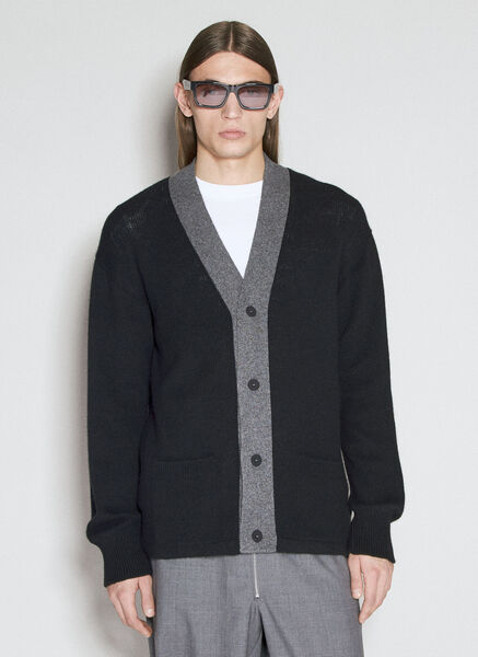  Prada Prada Cashmere Cardigan - Mann Strick Black It - 48 