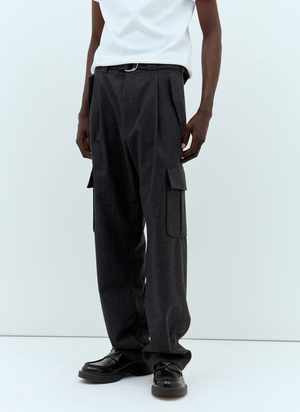  Prada Prada Flannel Cargo Pants - Mann Hosen Grey L 