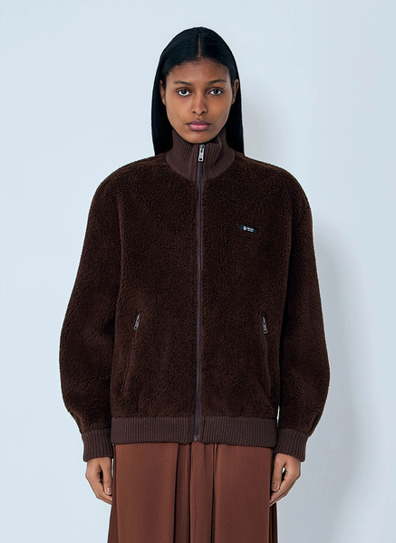  Prada Prada Fleece Jacket - Frau Jacken Brown Xs 