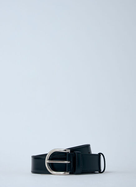  Prada Prada Leather Belt - Mann Gürtel Black 90 