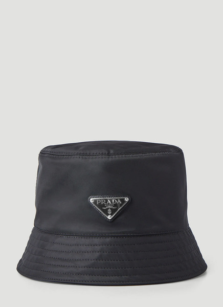  Prada Prada Logo Bucket Hat  - Frau Hats Black M 