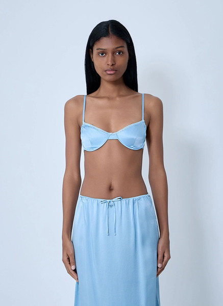  Prada Prada Silk Bralette - Frau Unterwäsche Grey It - 2 