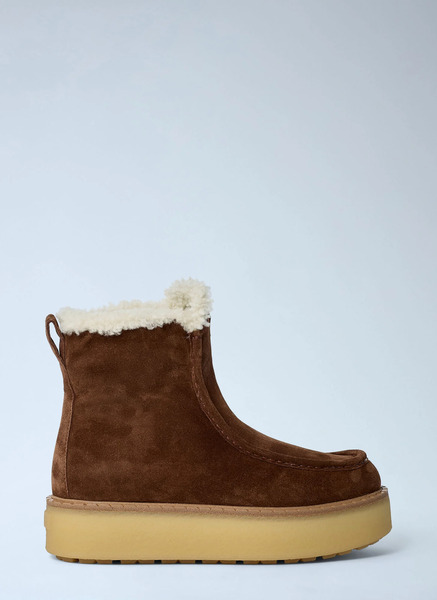  Prada Prada Suede Boots - Frau Stiefel Brown Eu - 38 