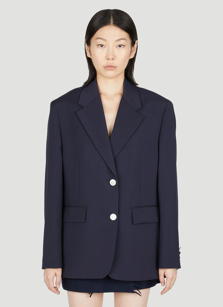 Prada Prada Wool Mohair Suit Blazer - Frau Blazers Blue It - 38 