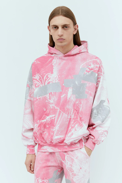  Praying Praying Garbage Hooded Sweatshirt -  Sweatshirts Pink Xl 