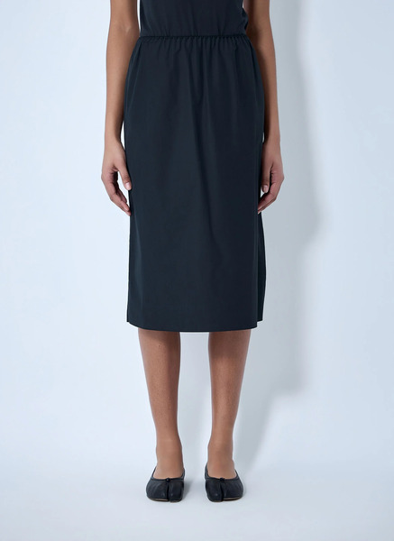  Rier Rier Elasticated Waist Midi Skirt - Frau Röcke Black S 