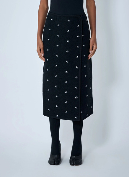  Rier Rier Walker Wrap Skirt - Frau Röcke Black M 