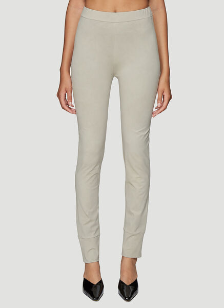  Roni Ilan Roni Ilan Mud Dyed Leggings - Frau Leggings Brown M 