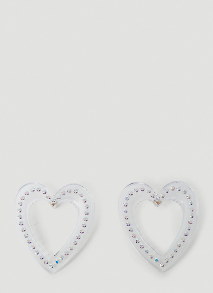  Safsafu Safsafu Big Heart Earrings - Frau Schmuck Transparent One Size 