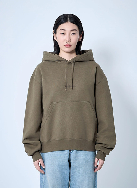  Saint Laurent Saint Laurent Hooded Logo Motif Sweatshirt - Frau Sweatshirts Beige M 