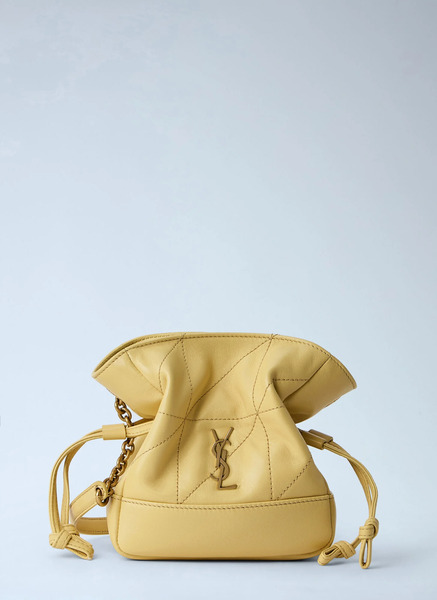  Saint Laurent Saint Laurent Jamie Mini Shoulder Pouch Bag - Frau Schultertaschen Yellow One Size 