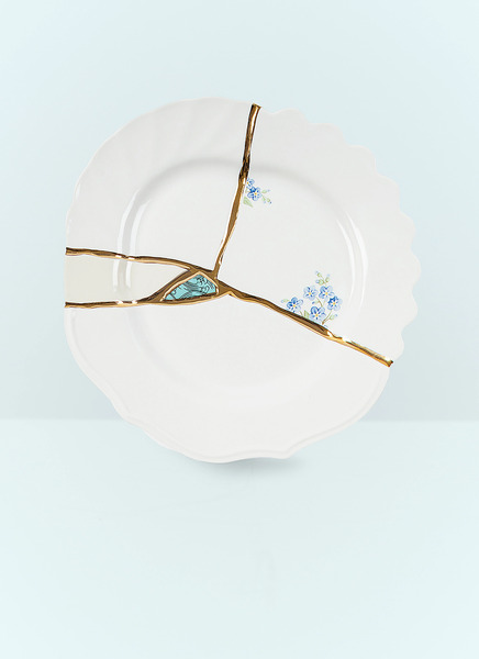  Seletti Seletti Kintsugi Dessert Plate -  Kitchen White One Size 