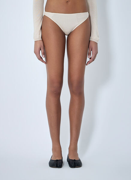  Skin Series Skin Series Textured Knit Briefs - Frau Unterwäsche Beige L 