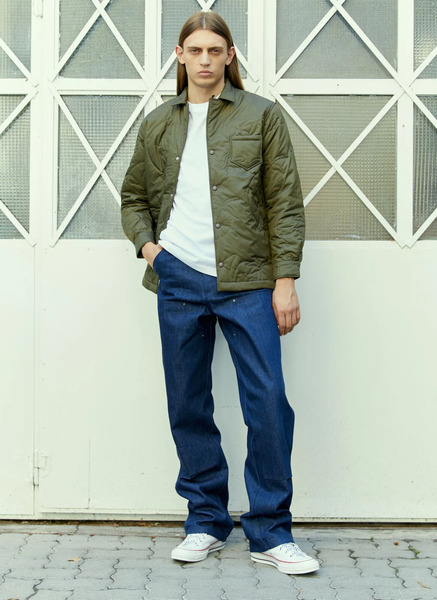  Sky High Farm Workwear Sky High Farm Workwear Palm Tree Quilted Overshirt -  Jacken Green Xs 