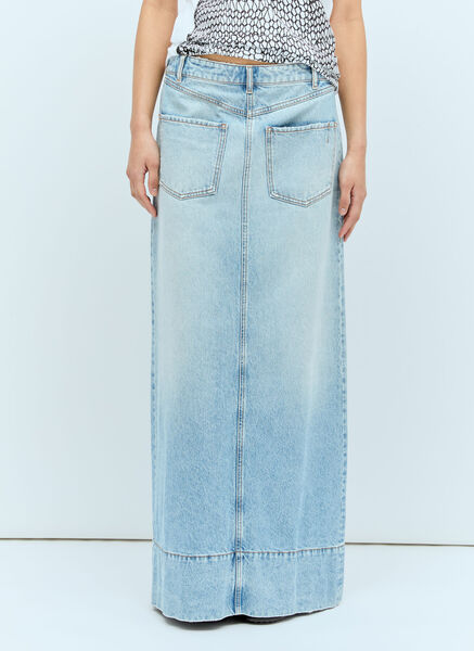  Sportmax Sportmax Backwards Denim Skirt - Frau Röcke Blue It - 38 