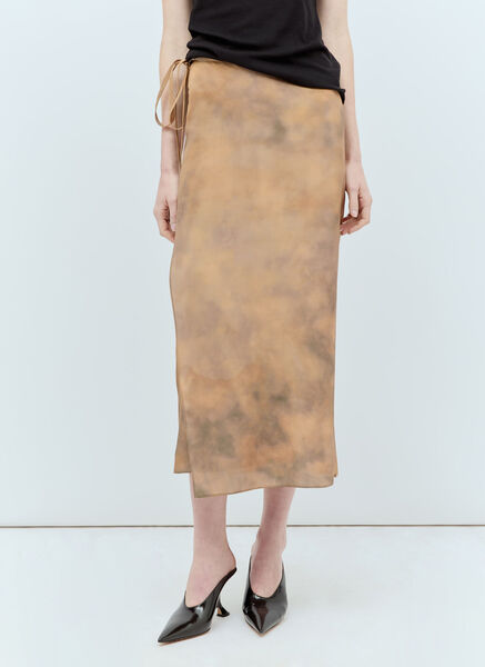  Sportmax Sportmax Silk Wrap Midi Skirt - Frau Röcke Beige It - 42 