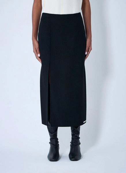  Sportmax Sportmax Wool Skirt - Frau Röcke Black It - 38 