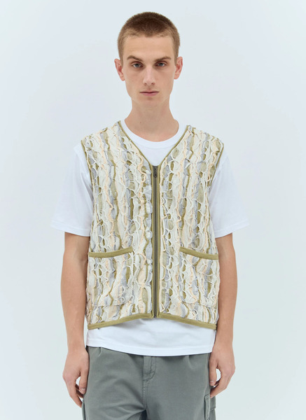  Thisisneverthat® Thisisneverthat® 3d Cable Vest - Mann Jacken Green M 