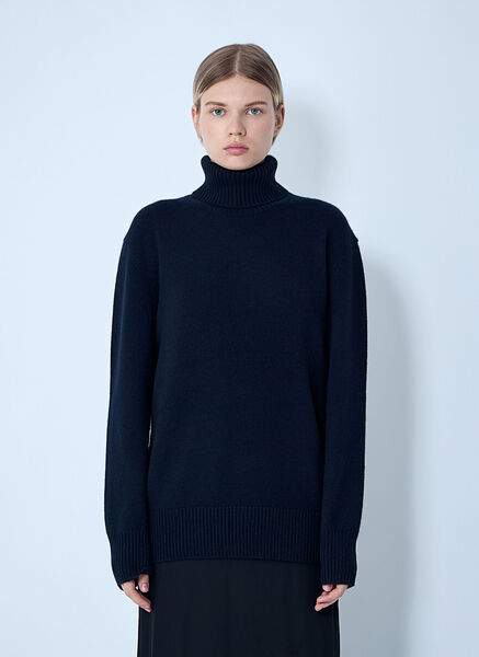 Toteme Toteme Cashmere Turtleneck - Frau Strick Navy M 