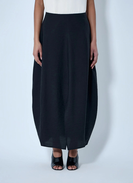  Toteme Toteme Maxi Skirt In Textured Fabric - Frau Röcke Black Fr - 34 