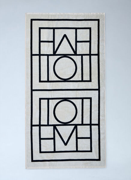  Toteme Toteme Monogram Beach Towel - Frau Textiles Black One Size 