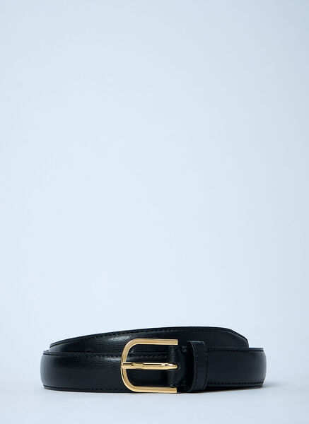  Toteme Toteme Slim Leather Belt - Frau Gürtel Black 70 
