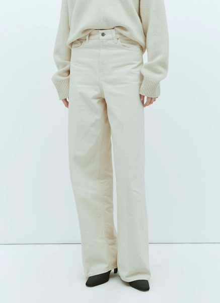  Toteme Toteme Wide Leg Jeans - Frau Jeans Beige 29 