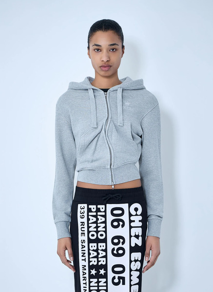  Vaquera Vaquera Twisted Hoodie - Frau Sweatshirts Grey M 