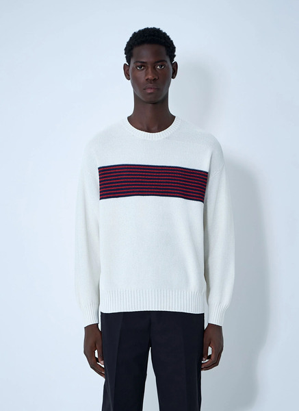  Visvim Visvim Cotton-and-silk-blend Sweater - Mann Sweatshirts White 5 