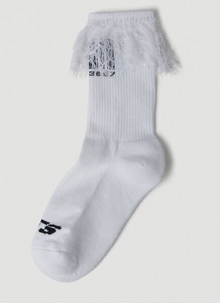 Vtmnts Vtmnts Lace Barcode Socks -  Socken White Eu 43 - 46 