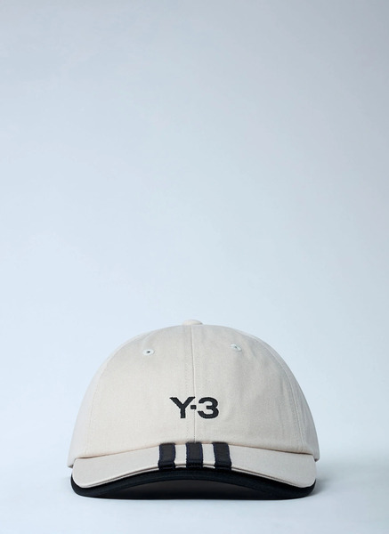  Y-3 Y-3 Logo Motif Baseball Cap - Mann Hats White M 