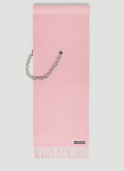  Y/project Y/project Chain Scarf - Frau Scarves Pink One Size 