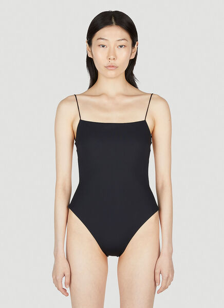  Ziah Ziah Fine Strap One Piece Swimsuit - Frau Bademode Black Uk - 14 