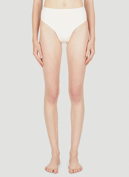  Ziah Ziah 90s High Waisted Bikini Bottoms - Frau Bademode White Uk - 08 