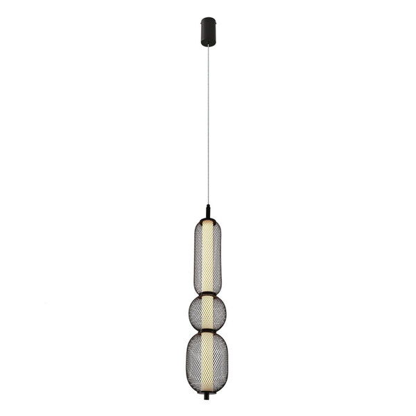  Candellux Lampa Wisząca Druciana Puma Z Podłużnym Kloszem 14 X 71 Cm – Designerskie Oświetlenie Salonu Led 3000k 