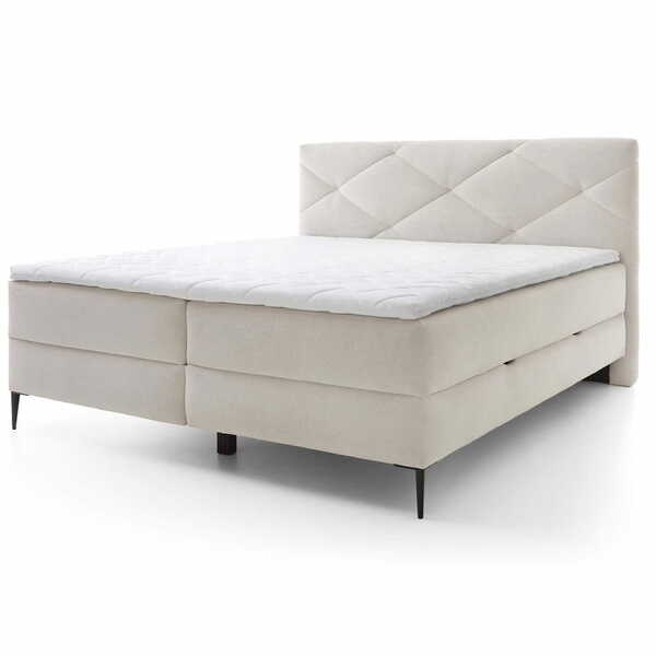  Comforteo Łóżko Kontynentalne Z Pojemnikiem I Materacem Seno 180x200 | Kolor Do Wyboru 