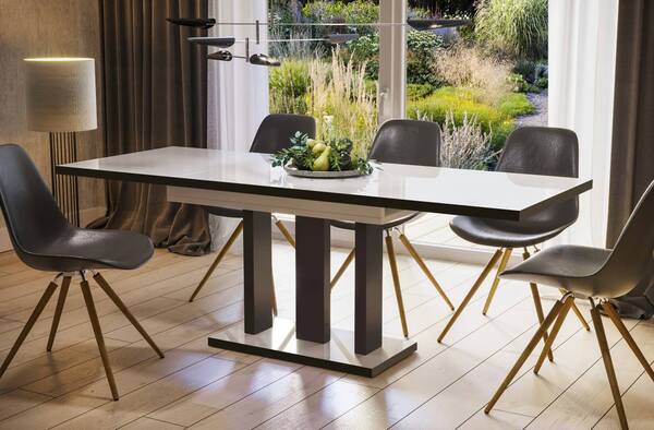  Endo Stół Drewniany Appia Black | 130-210x80 | Kolor Do Wyboru 