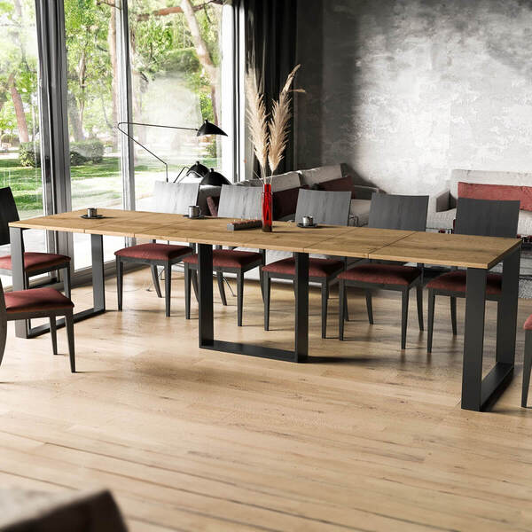  Endo Stół Drewniany Borys | 130-290x80 | Kolor Do Wyboru 